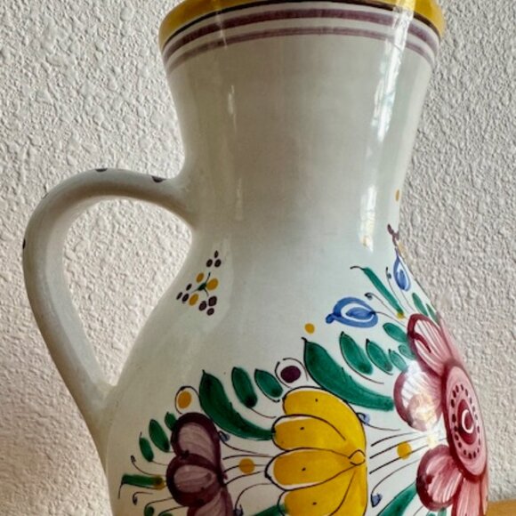 Modra Mojolika Handcrafted in Czechoslovakia Pottery Vase - Picture 1 of 4